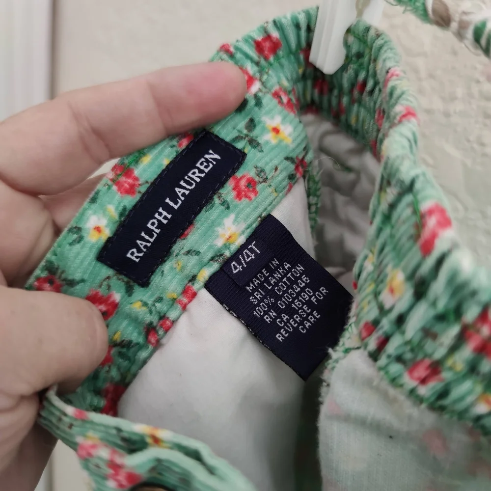 Ralph Lauren‎ 💜 Lot 2 Dress Pants Corduroy Floral